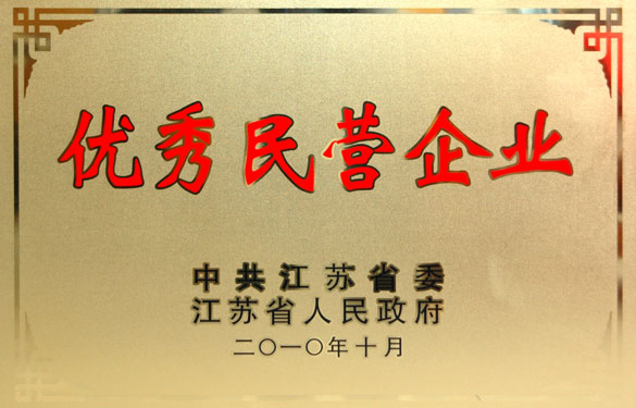 公海彩船被评为“江苏省优异民营企业”